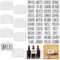 Talented Kitchen 8 Piece Metal Basket Labels Clip On Holders with 40 Labels for Kitchen Storage, White Label Clips for Storage Bins